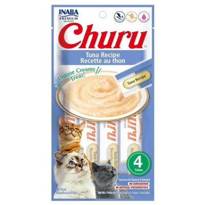Churu 6 Pack Premios para Gato Atún 4 tubos de 14 Gr c/u
