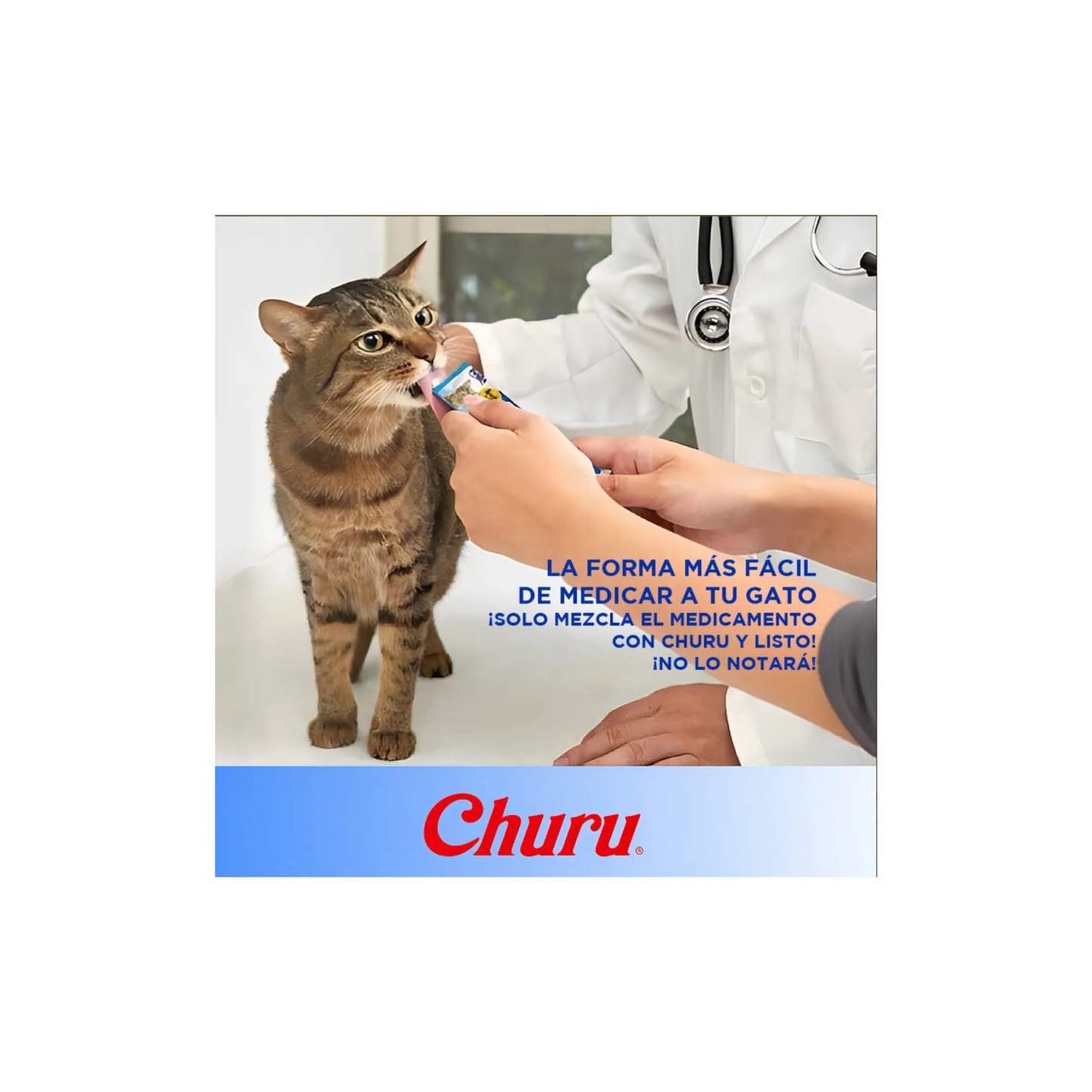 Churu 6 Pack Premios para Gato Atún y Salmón 4 tubos de 14 Gr c/u