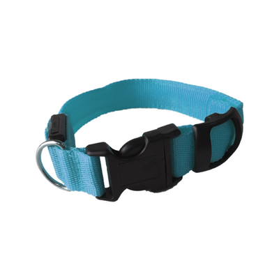 Collar de led para perro Elite Liso Azul Chico