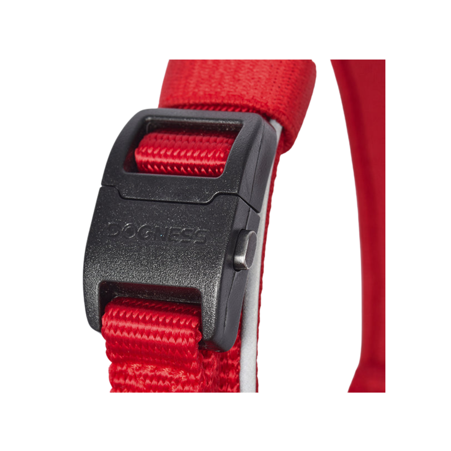 Dogness Collar Reflectivo Color Rojo Para Perro Talla S