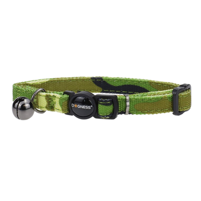 Dogness Collar Classic Camuflaje Verde Gato Mediano