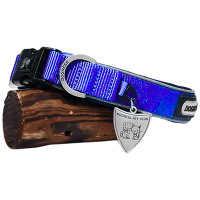 Dogness Collar Reflectivo Color Azul Para Perro Talla Mini
