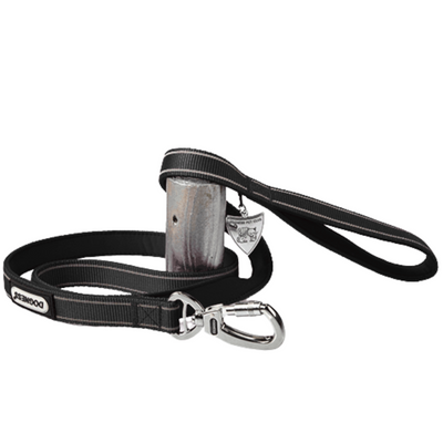 Dogness Correa Reflectiva Color Negro Para Perro Talla L
