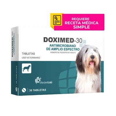 Doximed 30 Antimicrobiano 30 Tabletas Mederilab