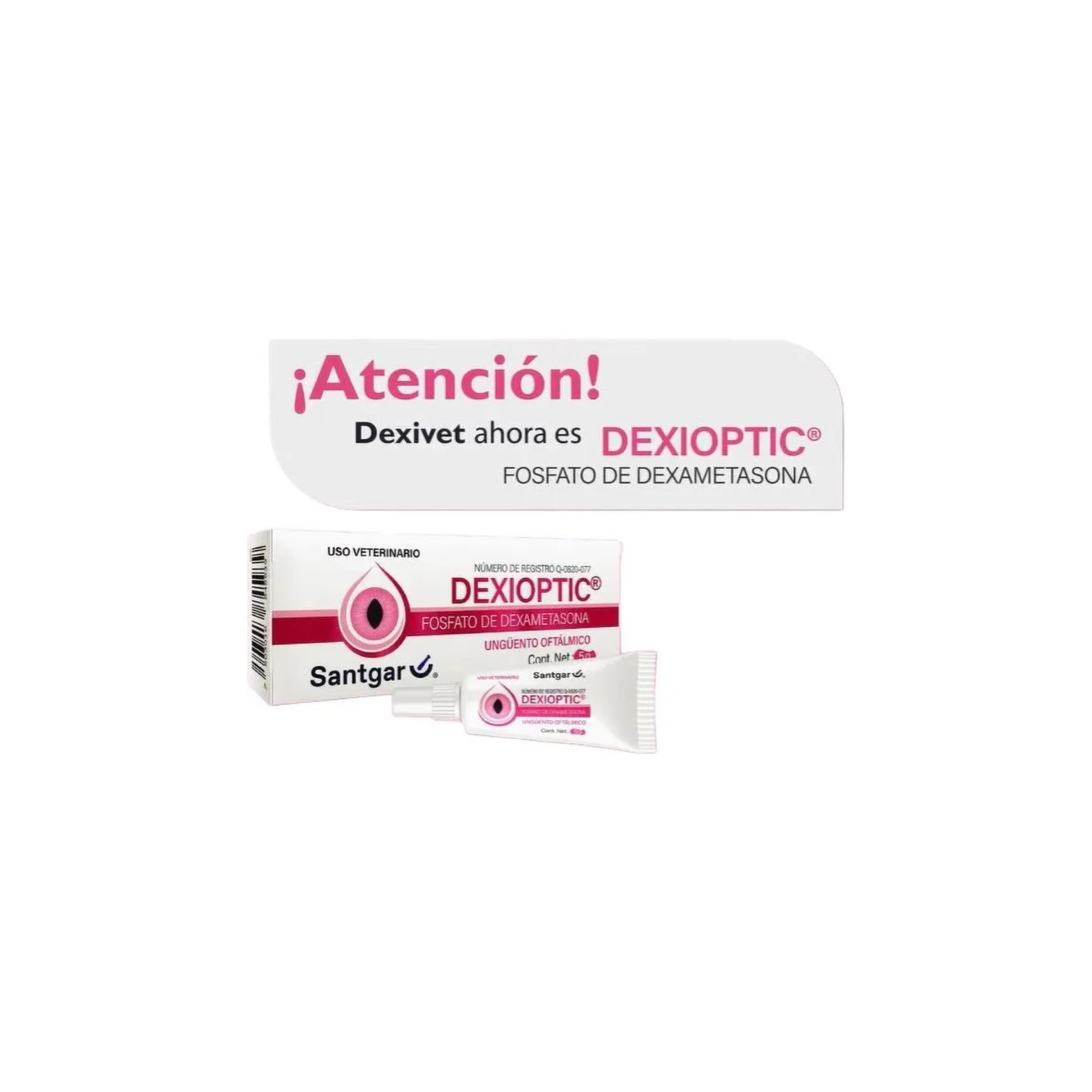 Dexioptic Fosfato de Dexametasona Ungüento Oftalmico 5 g