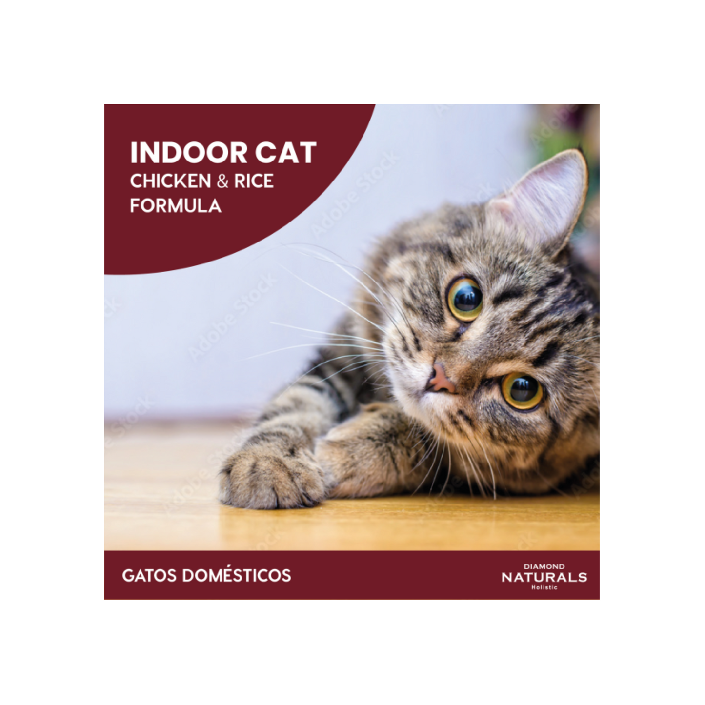 Diamond Naturals Indoor Cat Pollo y Arroz 8.16 Kg.