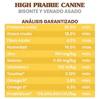 Taste of the Wild High Prairie Alimento para Perro Adulto con Bisonte y Venado 12.7 Kg