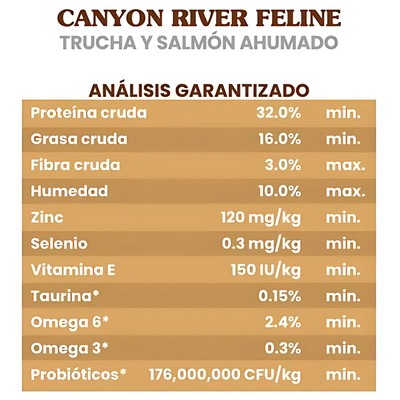 Taste Of The Wild Canyon River Alimento para Gatos Indoor Trucha y Salmón Ahumado 6.3 Kg