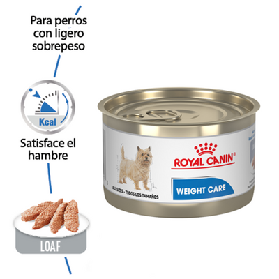 Lata Royal Canin Weight Care Alimento Húmedo para Perro Adulto Control de Peso 150 g
