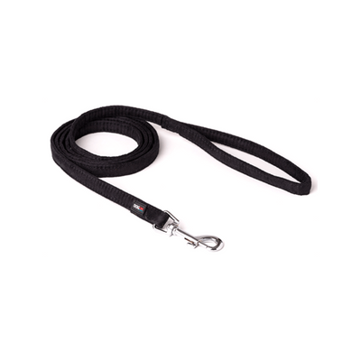 Dogline Correa de Microfibra Color Negro Talla Chica