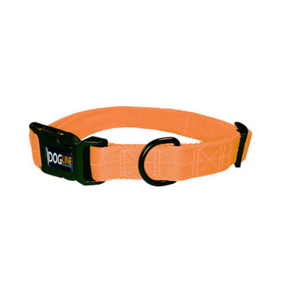 Dogline Collar de Nylon Color Naranja para Perro Talla M