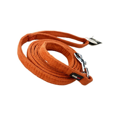 Dogline Correa de Microfibra Color Naranja Talla Chica