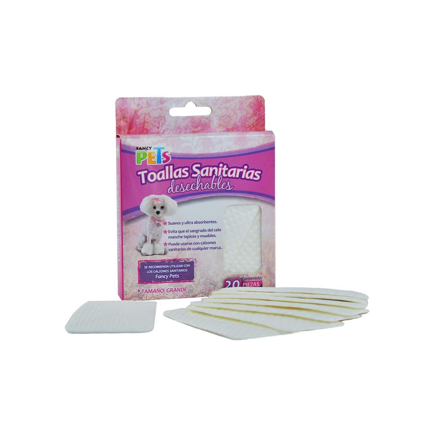 Fancy Pets Toalla Sanitaria Gd 20 pzs