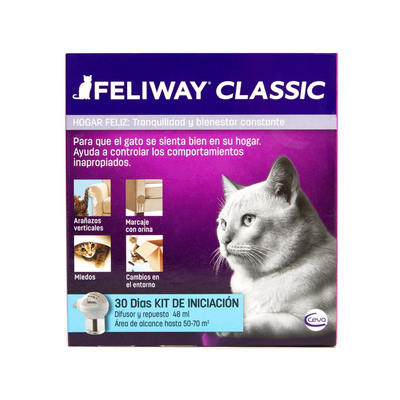Feliway Classic Difusor y Repuesto con Efecto Calmante Gato 48 ml