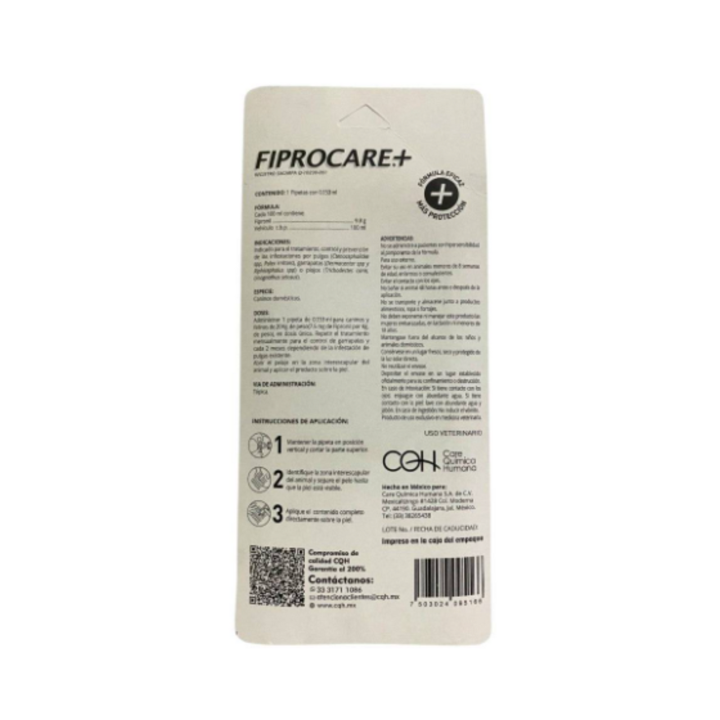 Fiprocare 1 Pipeta para Perro de hasta 20 kg