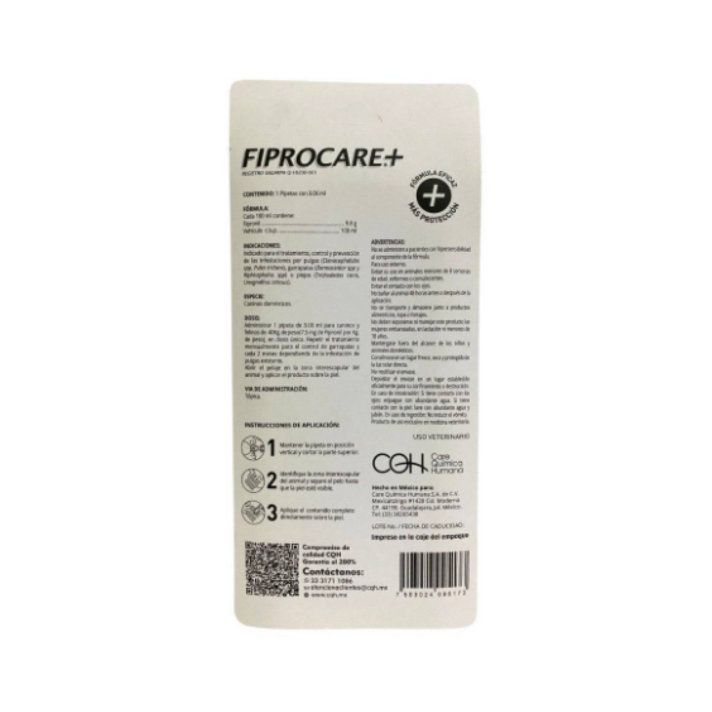 Fiprocare 1 Pipeta para Perro de hasta 40 kg