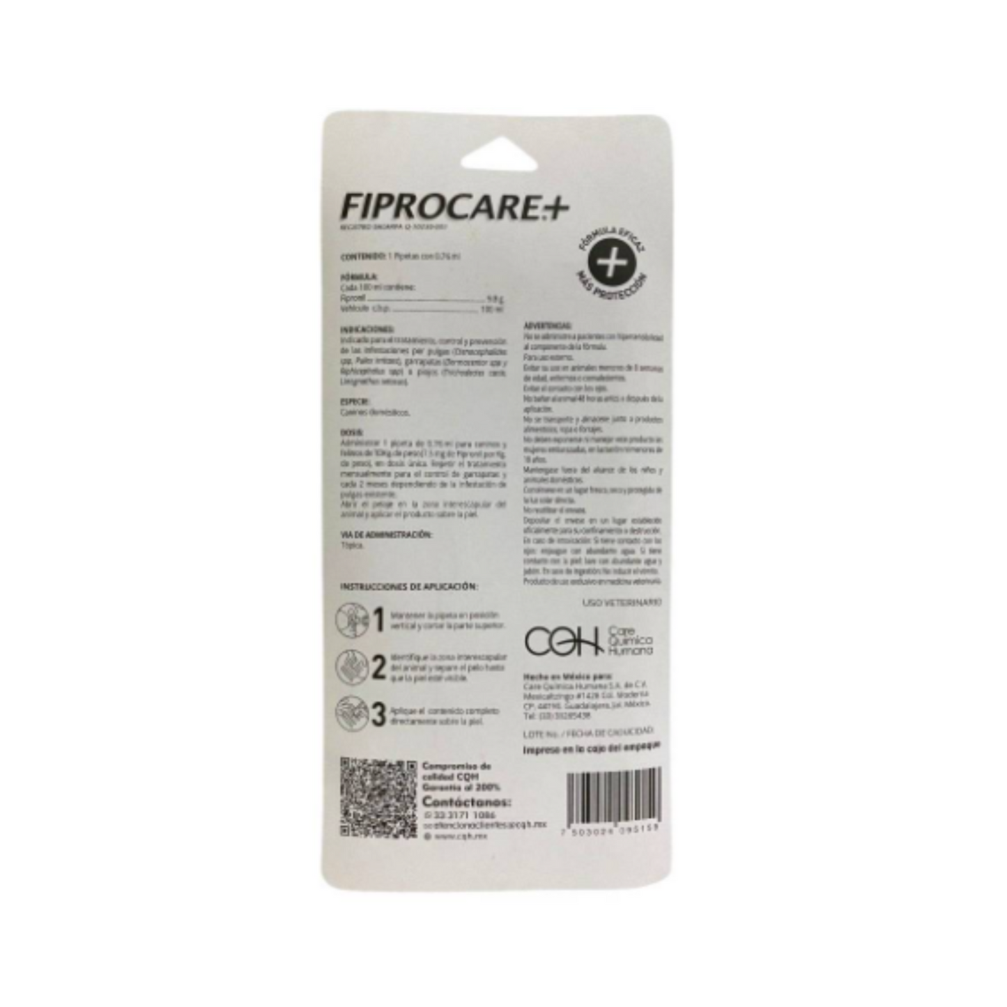 Fiprocare 1 Pipeta para Perros de hasta 10 kg