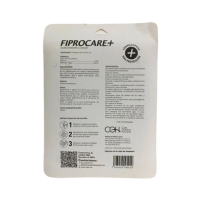 Fiprocare 3 Pipetas para Perro de hasta 5 kg