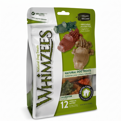 Whimzees Cocodrilo M 12 Pzas