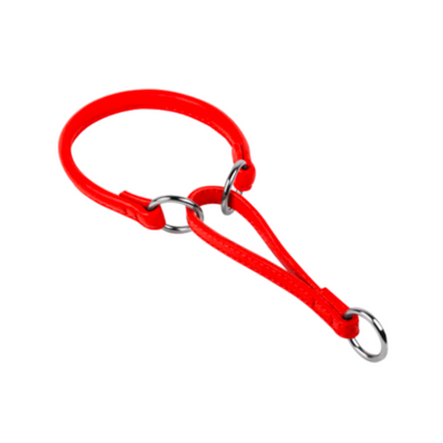Glamour Collar Martingale Choke Rojo para Perro Talla M