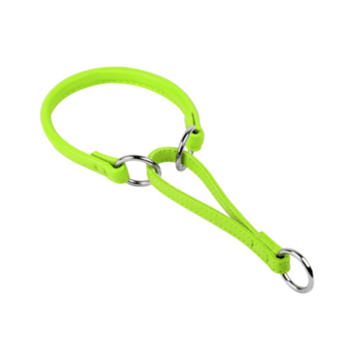 Glamour Collar Martingale Choke Verde para Perro Talla M