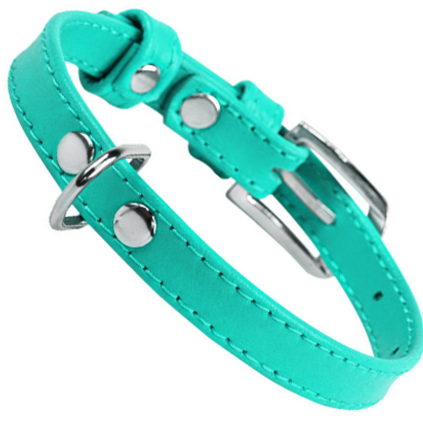 Glamour Collar Plano Menta para Perro Grande