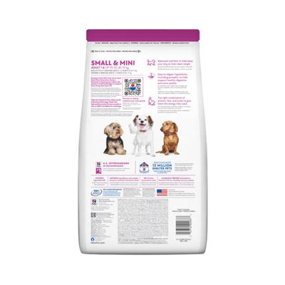 Hill's Science Diet Perfect Digestion Small&Mini, Cuidado digestivo para perros adultos pequeños y mini, 1.5kg