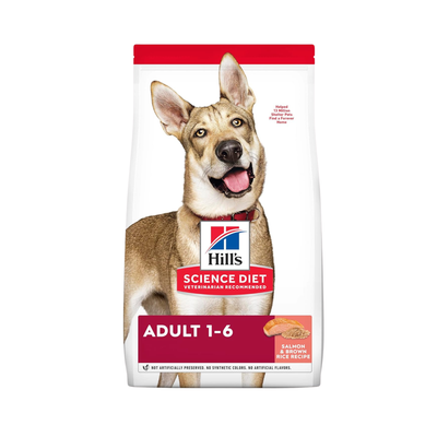 Hill's Science Diet Adult, alimento saludable perro adulto receta de salmón, 2.0 kg