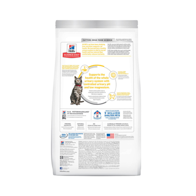 Hill's Science Diet Alimento Seco Urinary Hairball Control para Gato Adulto Receta de Pollo 3.1 kg