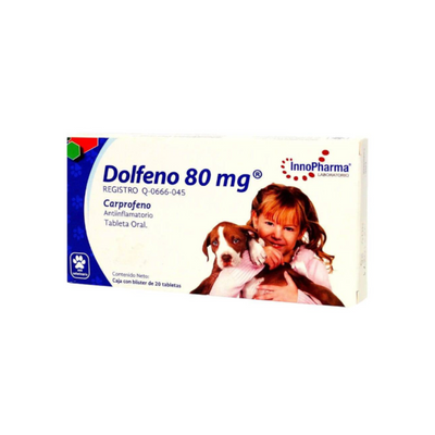 CORTA CADUCIDAD 31/05/2026 Innopharma Dolfeno 80 mg 20 Tabletas