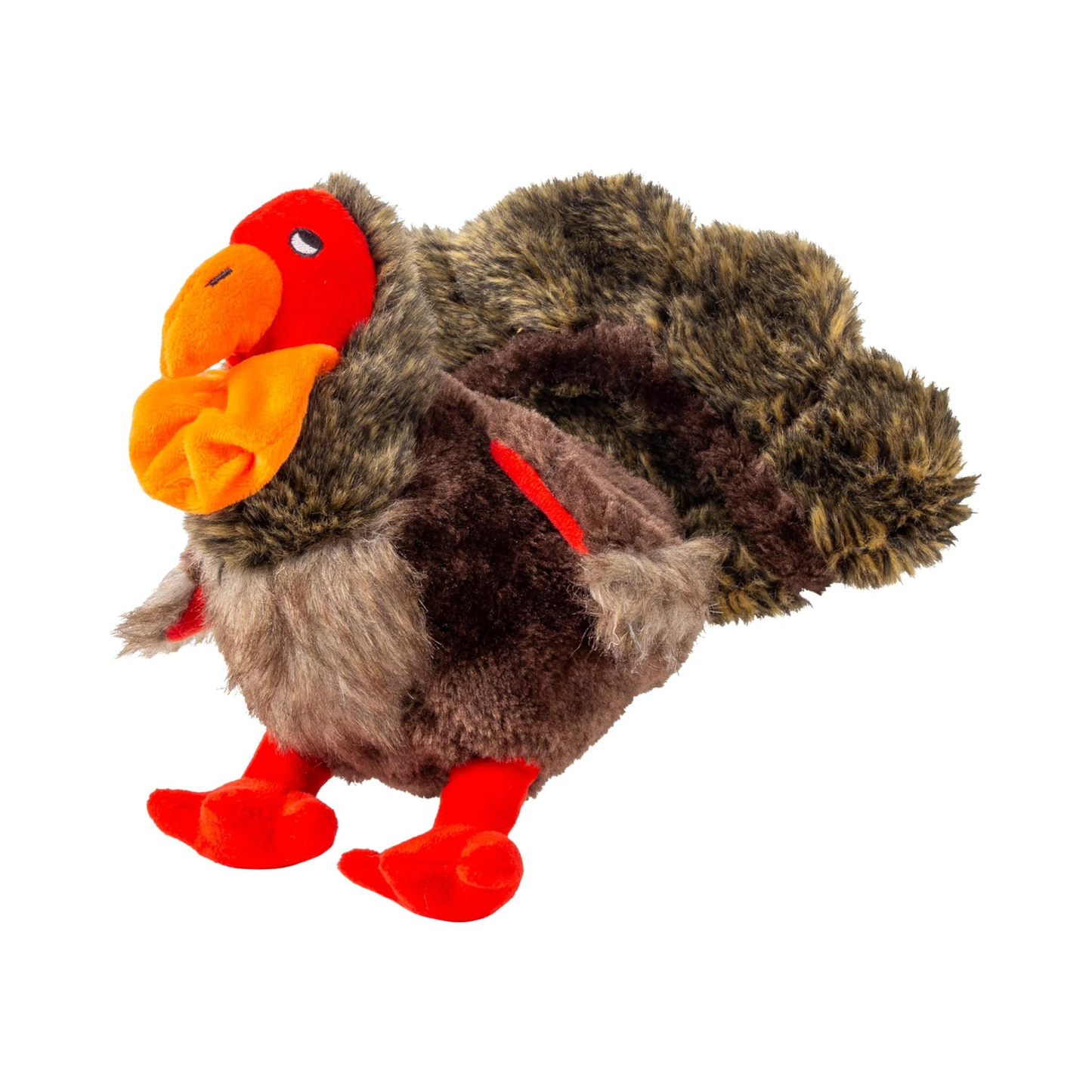 KONG Low Stuff Turkey Juguete de Felpa con Sonido para Perros Talla M
