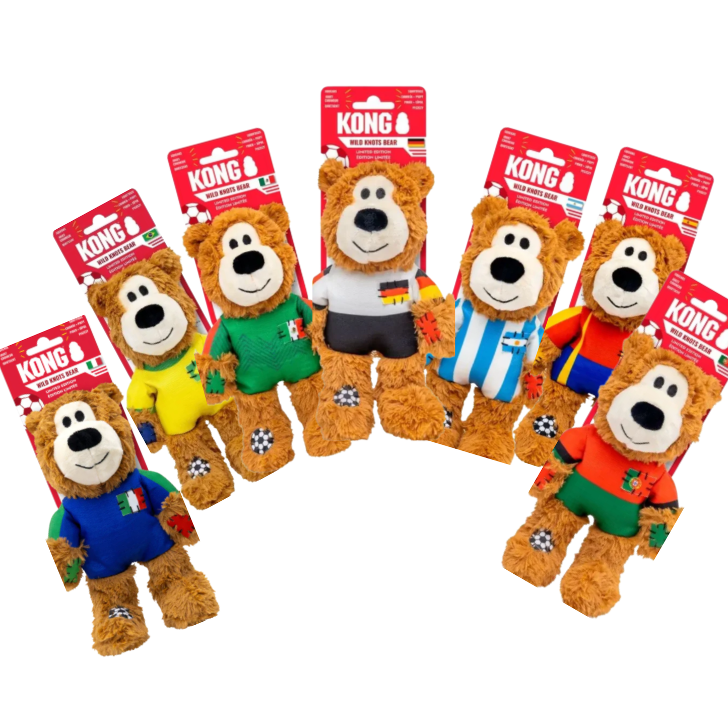 KONG Wild Knots Sport Sorpresa Mediano Peluche Edición Mundial 2026