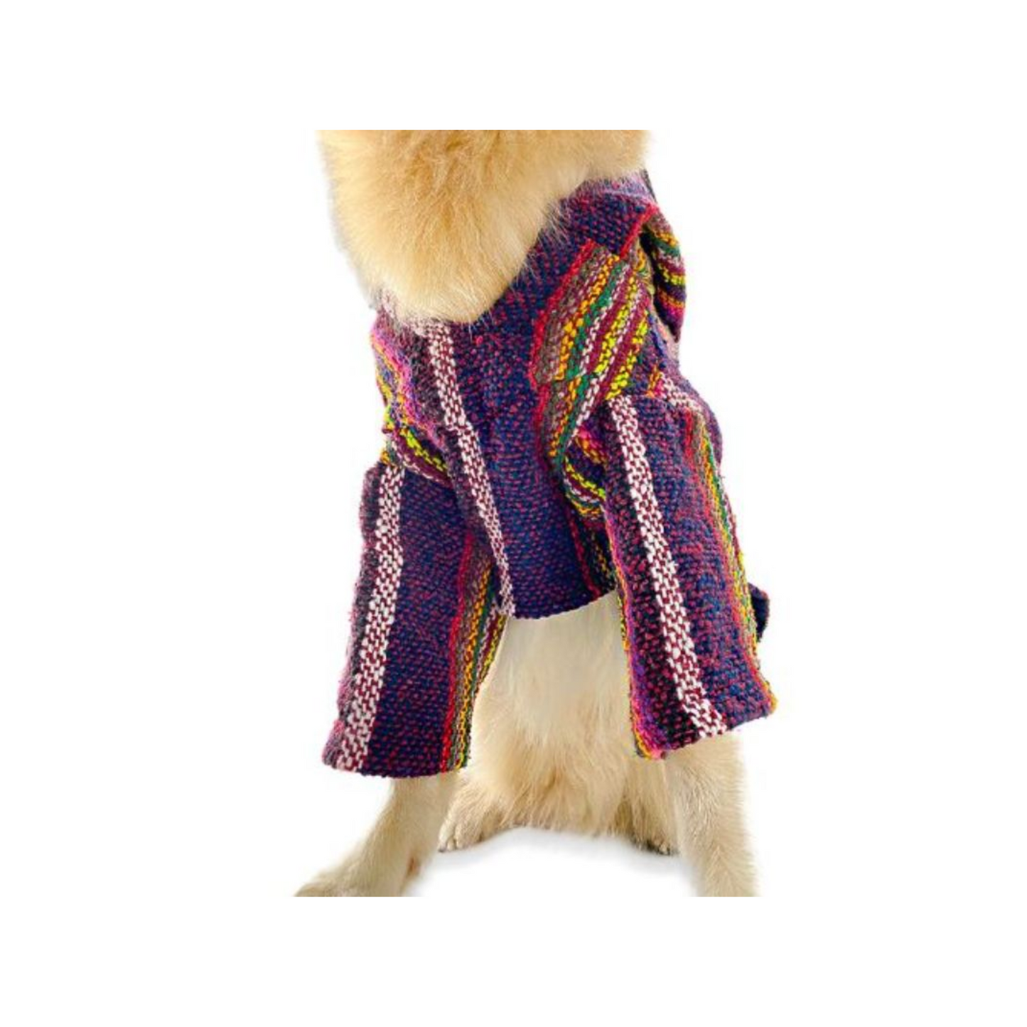 KoKoli Suéter Poncho Color Vino Para Perro Talla XXL