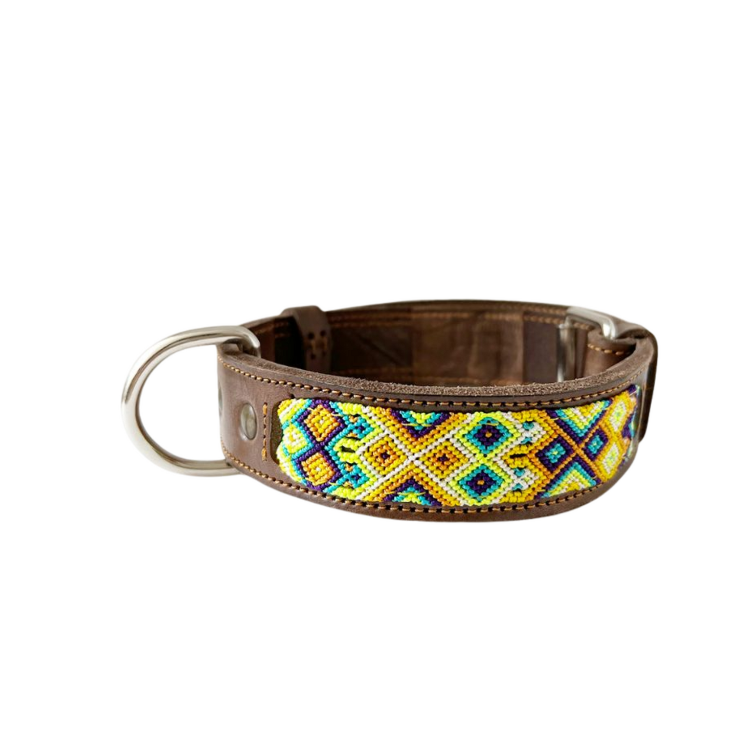 Kybopet Collar Artesanal Color Amarillo Talla Extra Chico