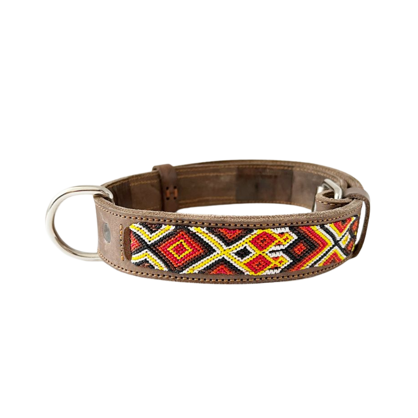Kybopet Collar Artesanal Color Rojo Para Perro Talla Chico