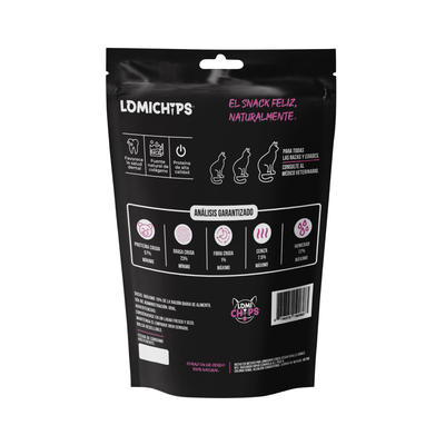 Lomichips Premios Deshidratados Sabor Corazón de Cerdo 100 g para Gato