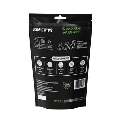 Lomichips Premios Deshidratados Sabor Higado de Res 100 g para Perro