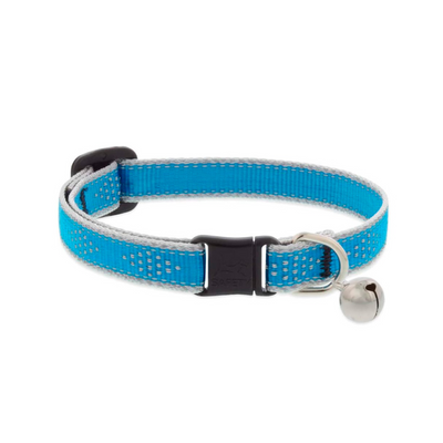 Lupine Pet Collar Color Azul Neón con Cascabel para Gato