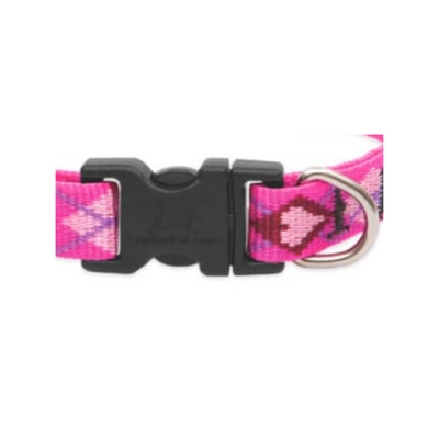 Lupine Pet Collar Color Rosa con Broche para Perro Talla Grande 41 a 71 cm