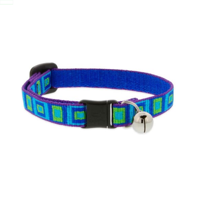 Lupine Pet Collar Color Azul de Cuadros con Cascabel para Gato