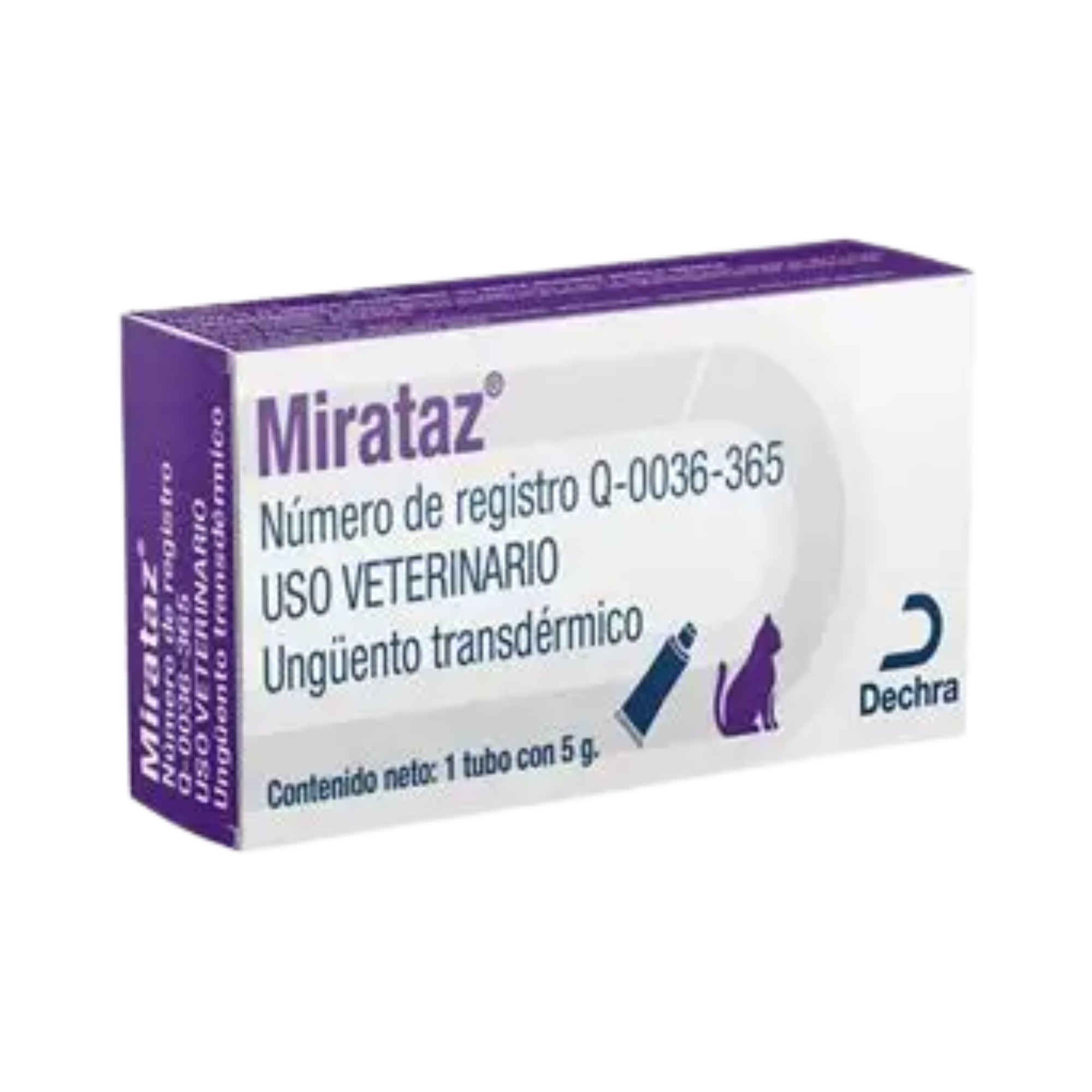 Mirataz Mirtazapina Gatos 20 mg Unguento Transdermico Tubo con 5 g Dechra