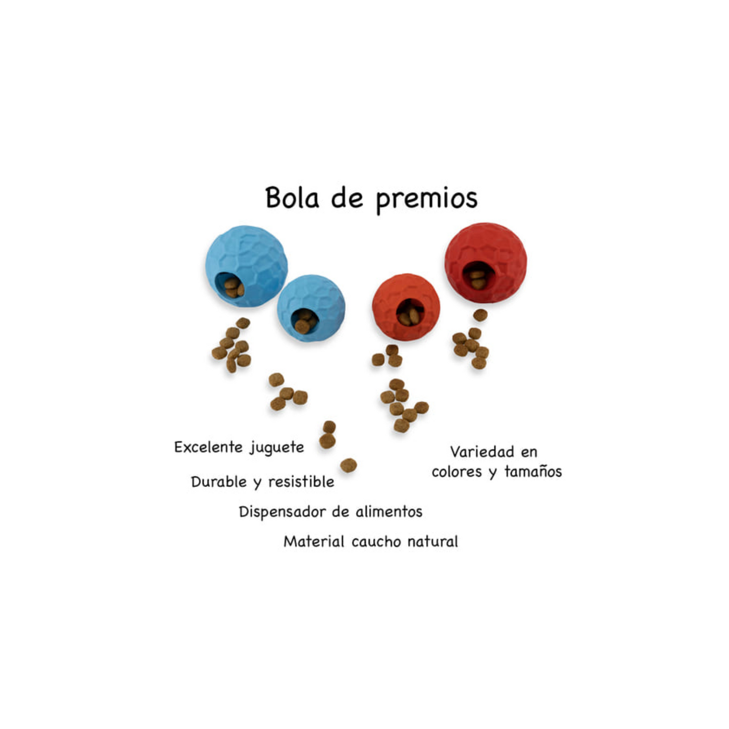 Mr Wuff Pelota Grande Dispensadora de Premios Color Azul