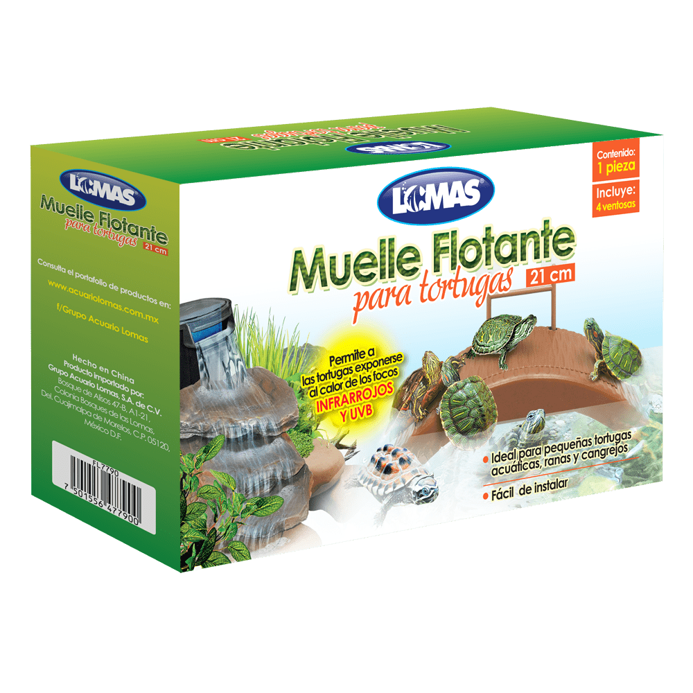 Muelle flotante para tortugas