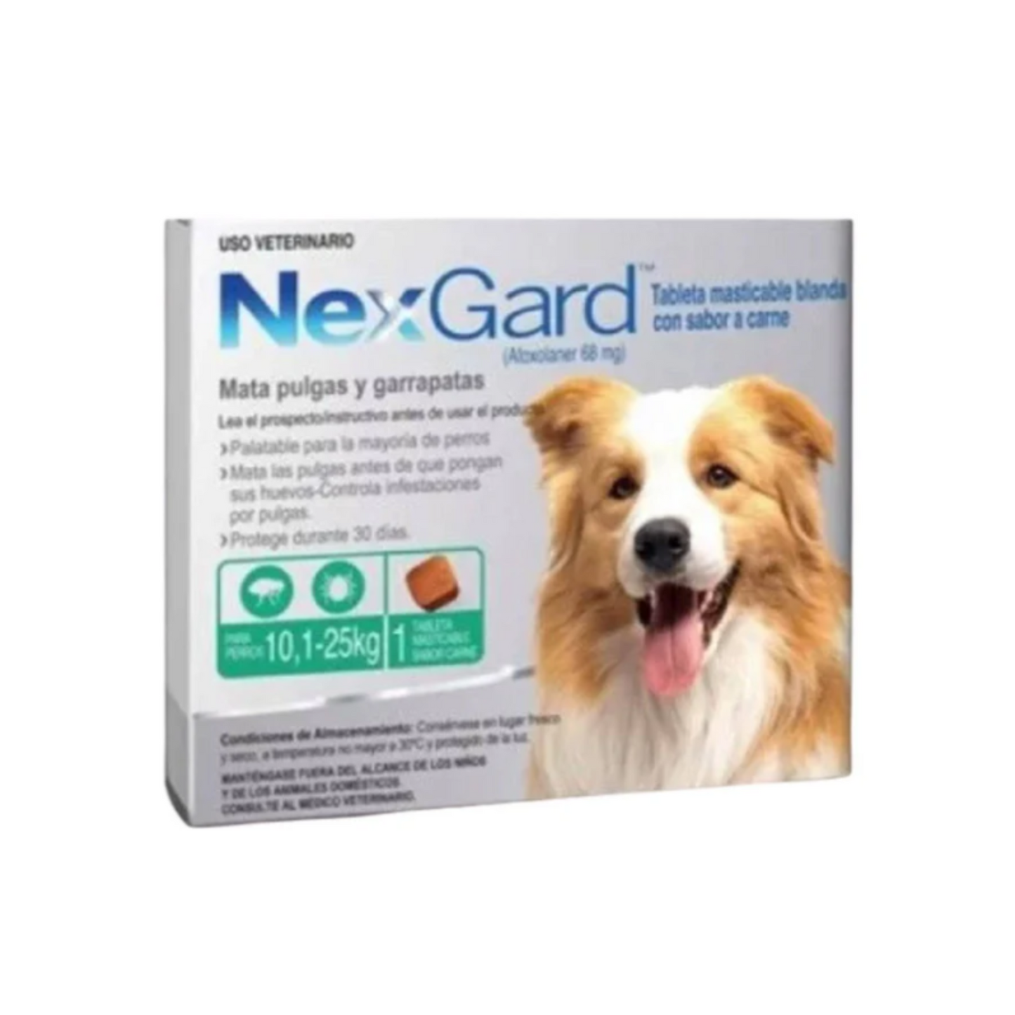 Nexgard 1 Tableta Masticable 10 a 25 Kg