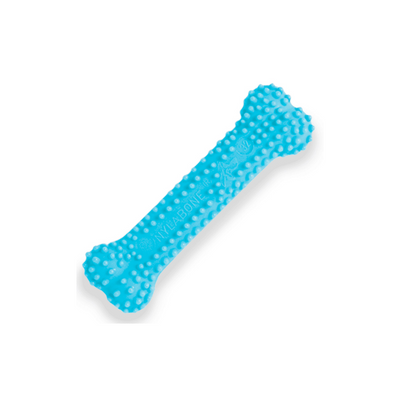Nylabone Hueso Masticabale Chico Color Azul para Perro Cachorro Sabor Pollo