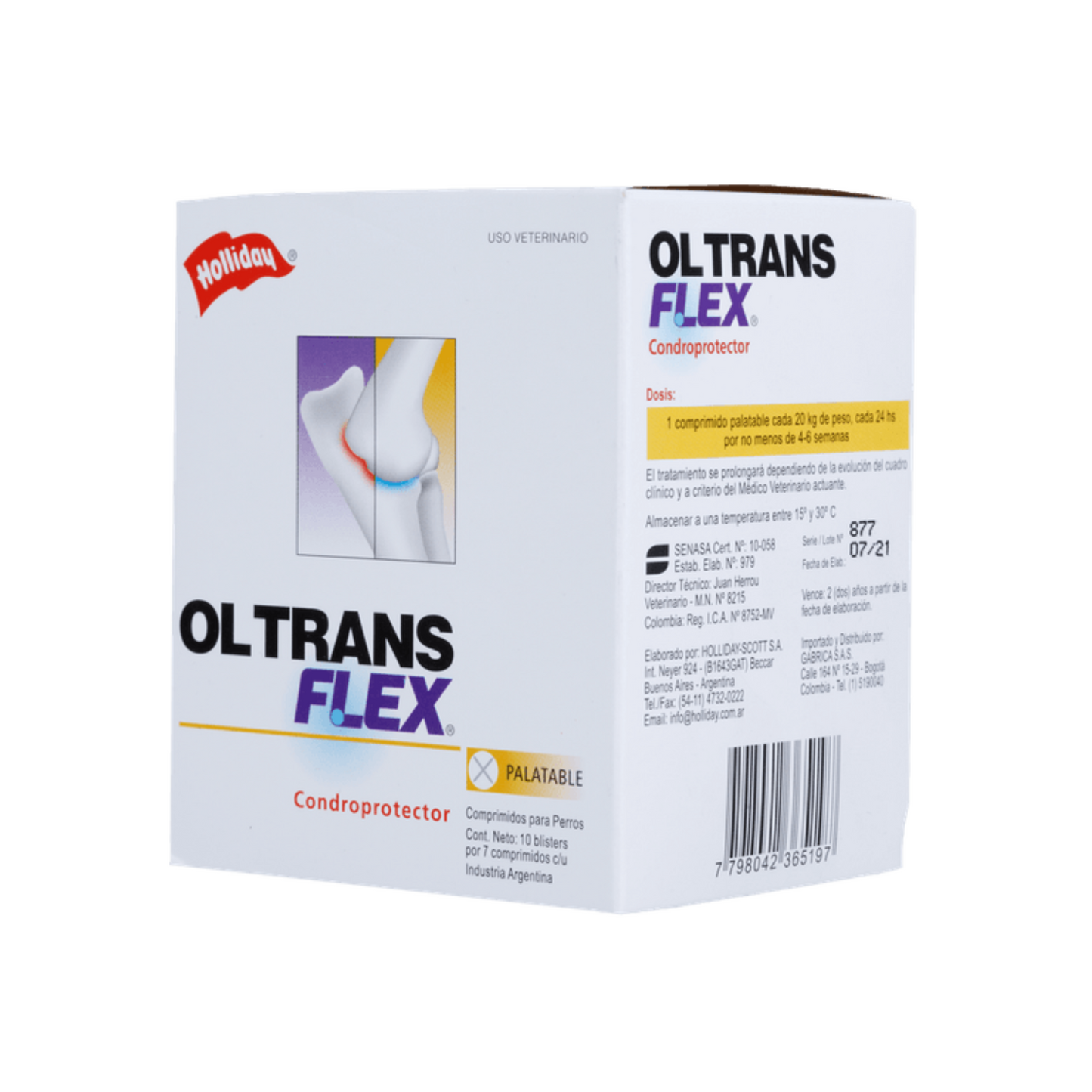 Ol Trans Flex Palatable 10 Blister de 7 Comprimidos Holliday