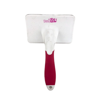 Pelu2 Carda Mediana con Cerdas Curvas Color Fucsia