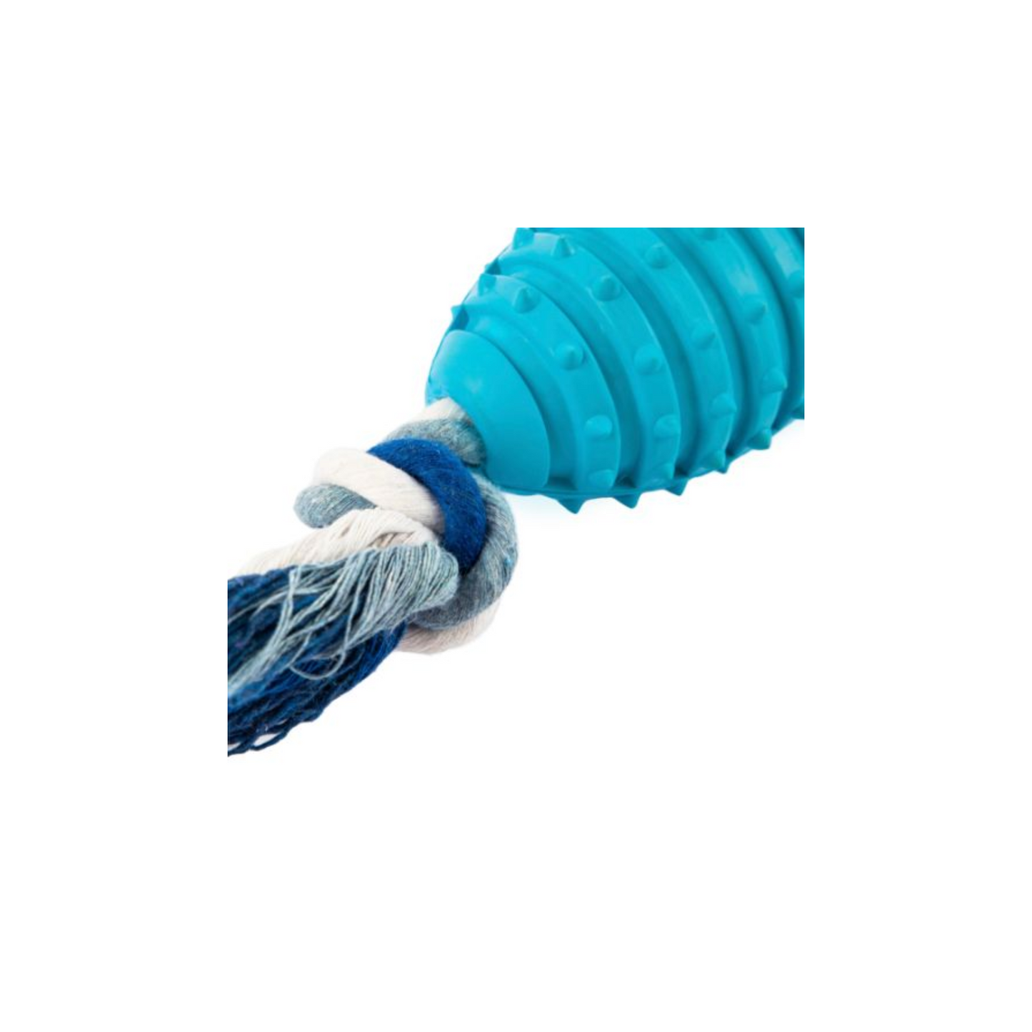 Pets&More Juguete de Goma Rugby Mediano de Color Azul