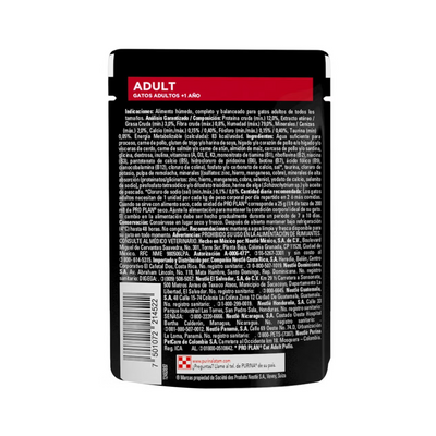 1 Pouche Pro Plan Gato Adulto de Pollo 85 gr