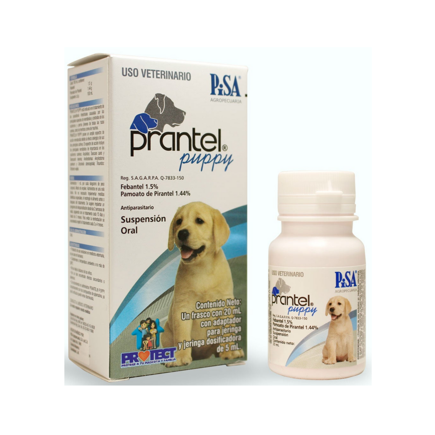 Desparasitante Prantel Puppy Suspensión Oral 20 Ml., Pisa
